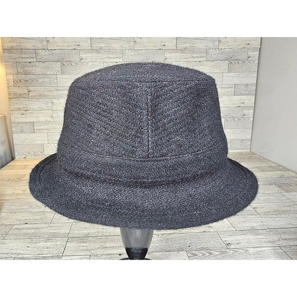 NWOT Jonathan Richards Ireland Wool Tweed Bucket Fedora Hat Size 6 3/4/55 - Picture 3 of 8
